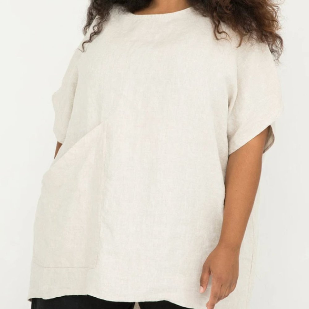 Elizabeth Suzann Harper Tunic in Flax Linen OSM